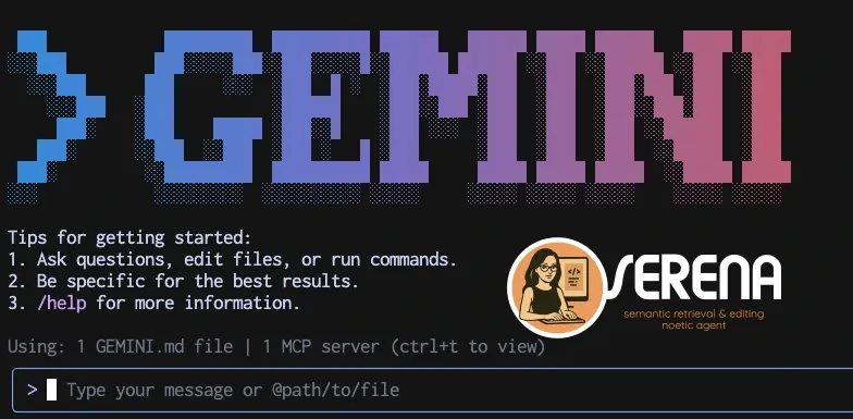 Gemini cli と Serena の連携方法